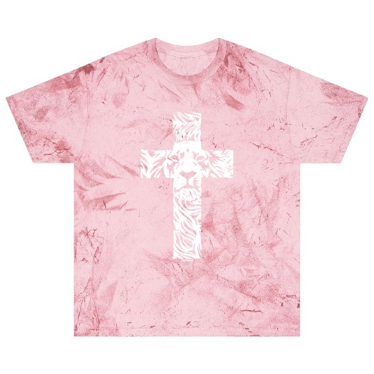 Lion Cross Religious Christian Rasta Blast T Shirts