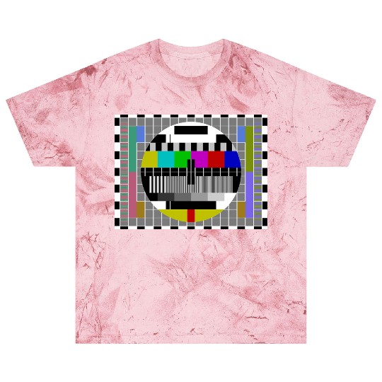 TV Video Test Pattern Screen Blast T Shirts