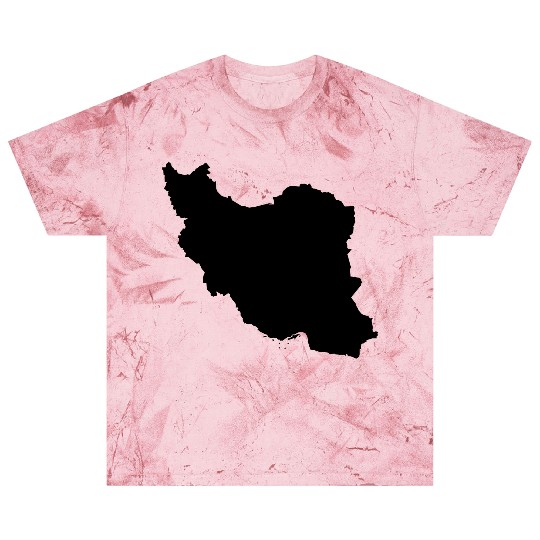 Iran map silhouette Blast T Shirts
