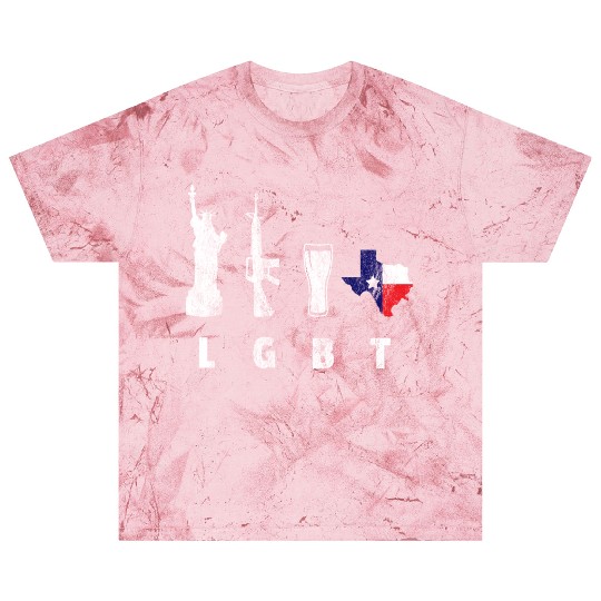 Liberty Guns Beers Texas Support LGBT Blast T Shirts