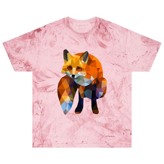 Geometric Nature Fox Blast T Shirts