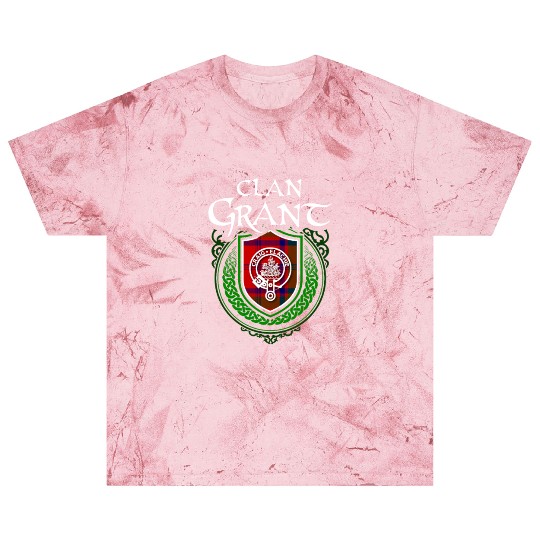 Grant Surname Scottish Clan Tartan Crest Badge Blast T Shirts