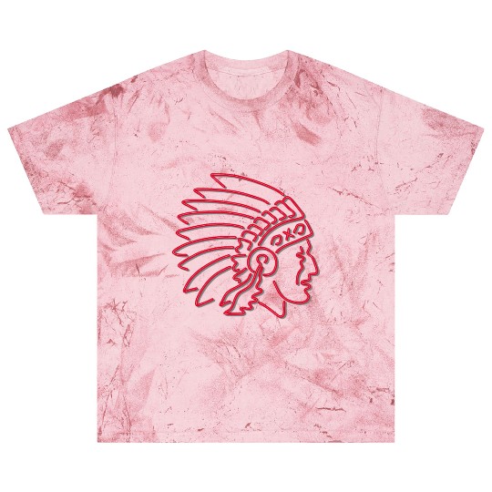 Native American Indian Chief Neon Sign Blast T Shirts