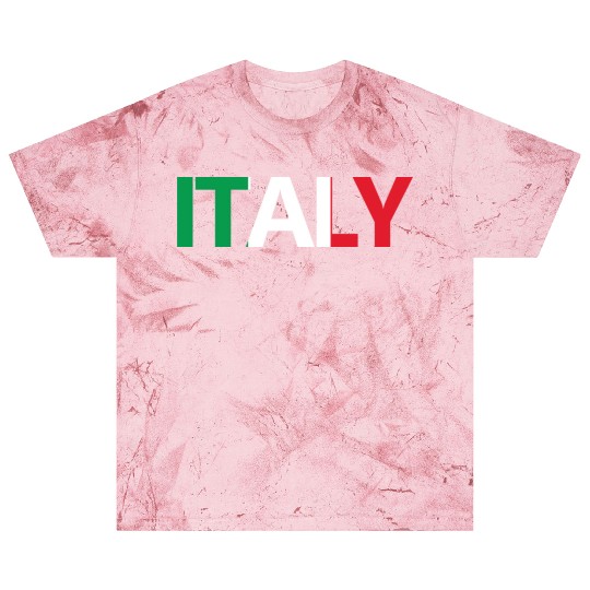 ITALY with the italian flag in the background Blast T Shirts