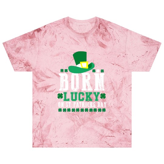 Born Lucky on St Patricks Day Birthday Toddler Blast T Shirts
