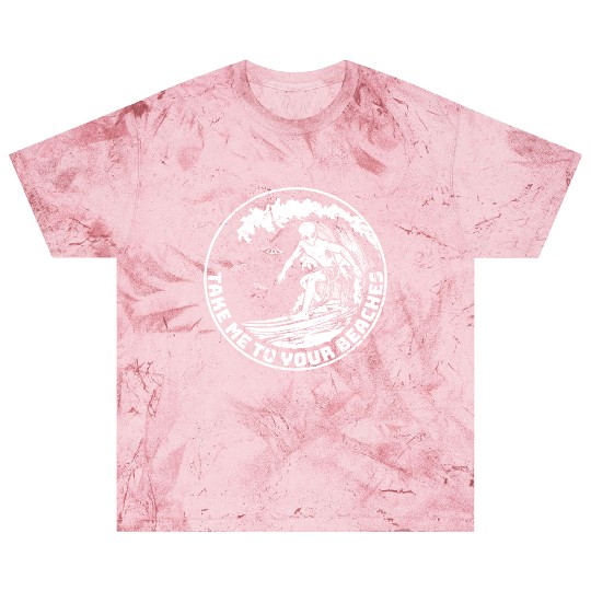 Funny Alien Surf Surfing Surfer Blast T Shirts