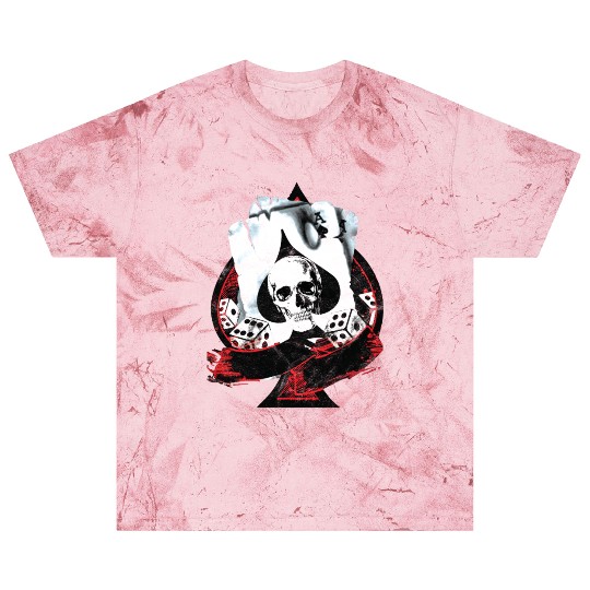 Scorched Ace Of Spades Poker Dice Skull Blast T Shirts