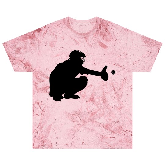 Baseball catcher waiting to catch a pitch Blast T Shirts
