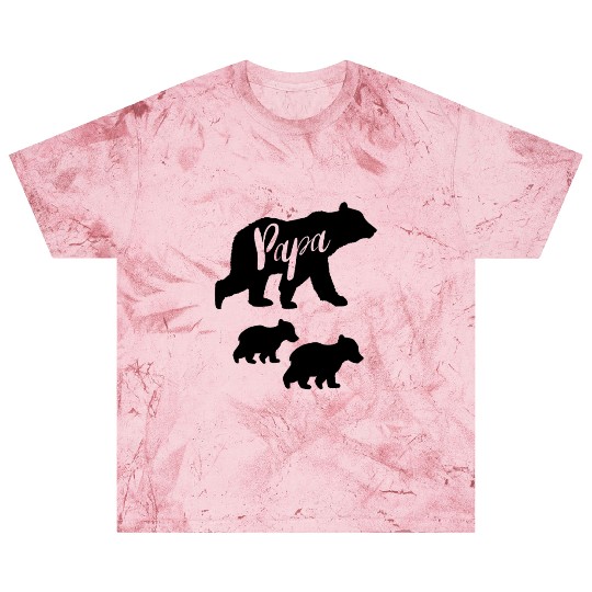 Papa Bear Blast T Shirts with Two Cubs