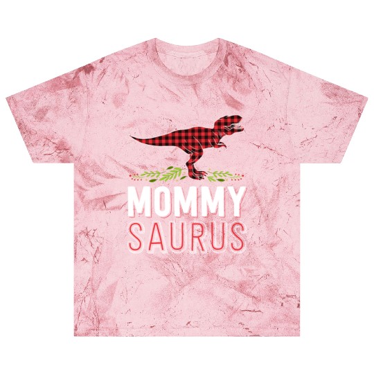 Mommy Saurus T Rex Mom Red Plaid Matching Family Blast T Shirts
