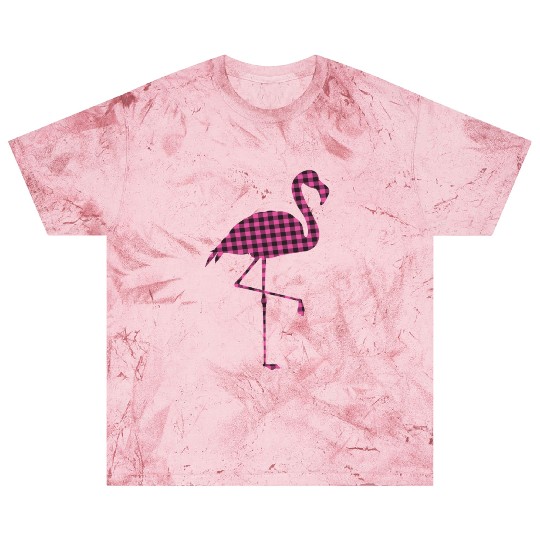 Pink Buffalo Plaid Flamingo Christmas Family Blast T Shirts