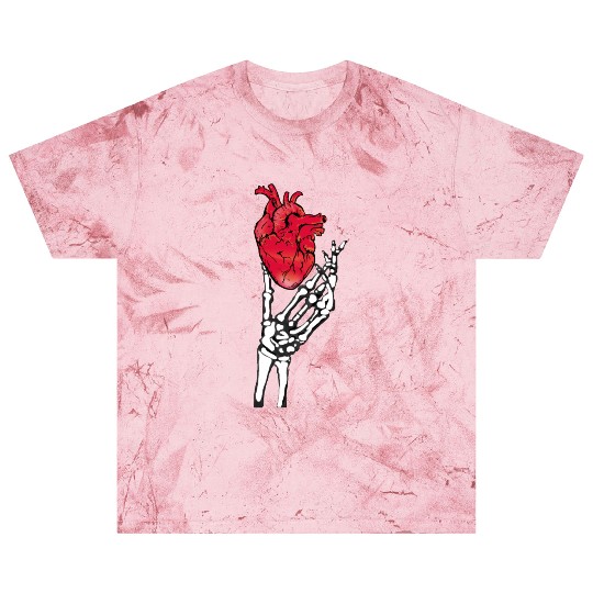 Skeleton hand and red heart Blast T Shirts
