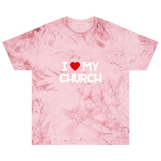 I Love My Church, Heart, Bible, Christian, Blast T Shirts