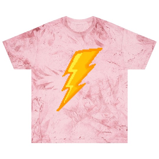 Lightning bolt Pixel Blast T Shirts