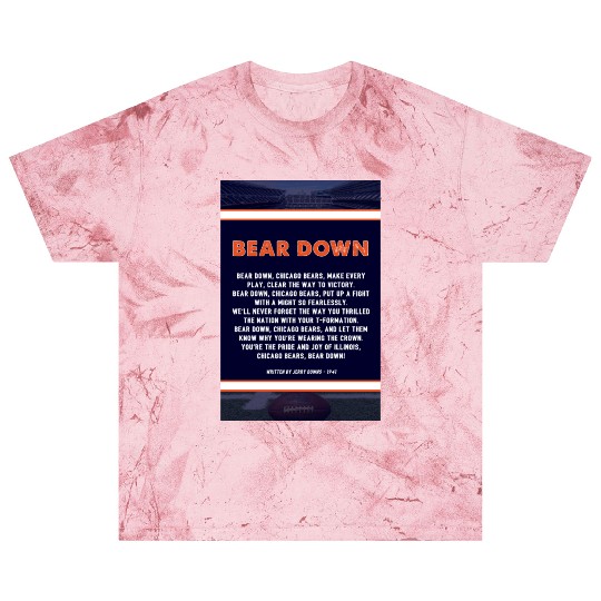 Bear Down Lyrics Poster Blast T Shirts