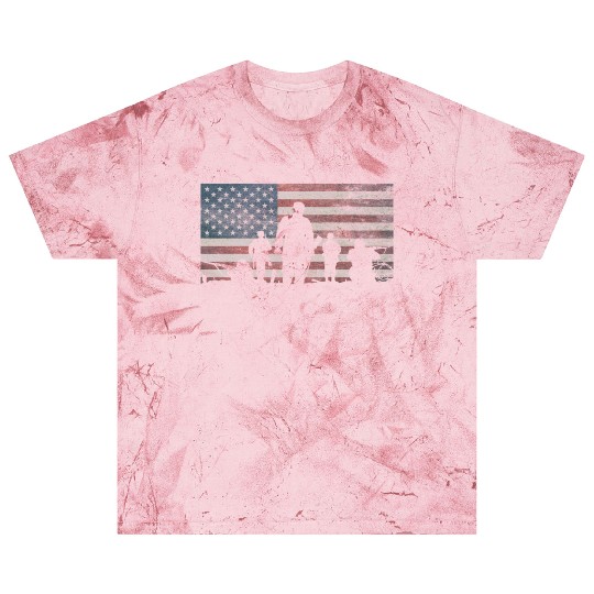 American Flag Thank Military Veteran's Day Blast T Shirts