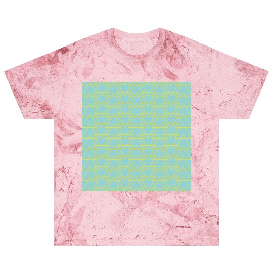 Triangle Blue Yellow Blast T Shirts