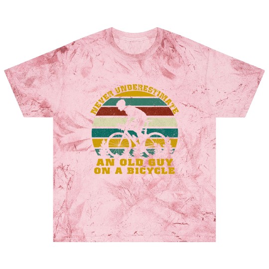 Never Underestimate An old Guy On A Bicycle Blast T Shirts