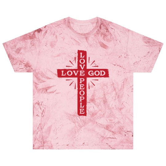 LOVE GOD LOVE PEOPLE - JESUS CROSS Blast T Shirts