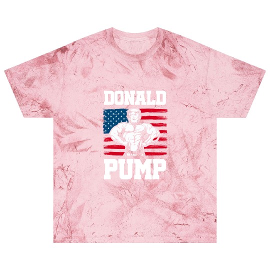 Donald Pump Trump Workout Patriotic Fitness Gym Fu Blast T Shirts
