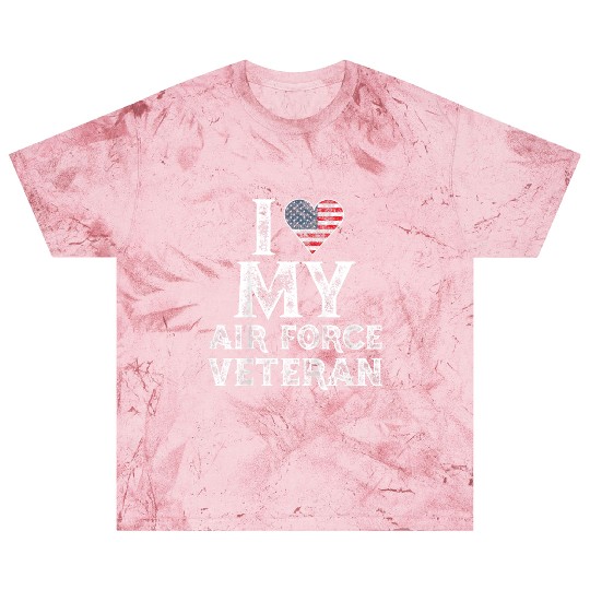 I Love My Air Force Veteran Vintage Gift Blast T Shirts