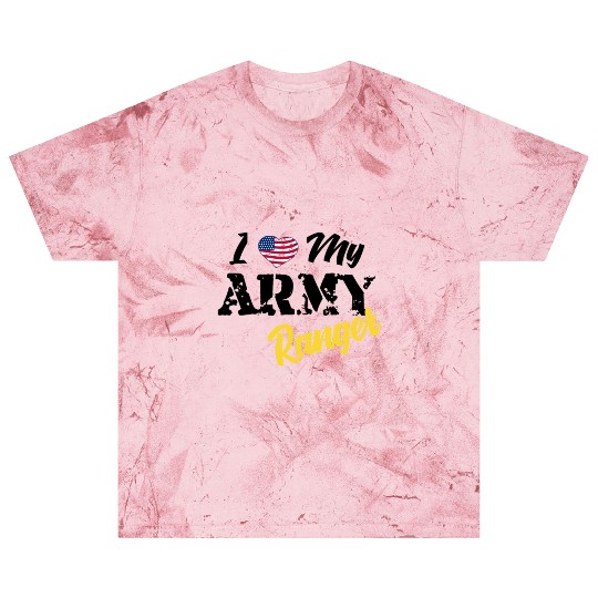 Proud US Army Ranger American Military Family Flag Blast T Shirts