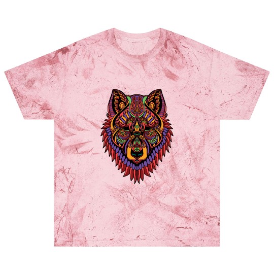 Trippy Wolf Blast T Shirts