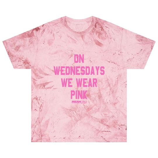 Mean Girls Pink On Wednesday Square Text Blast T Shirts