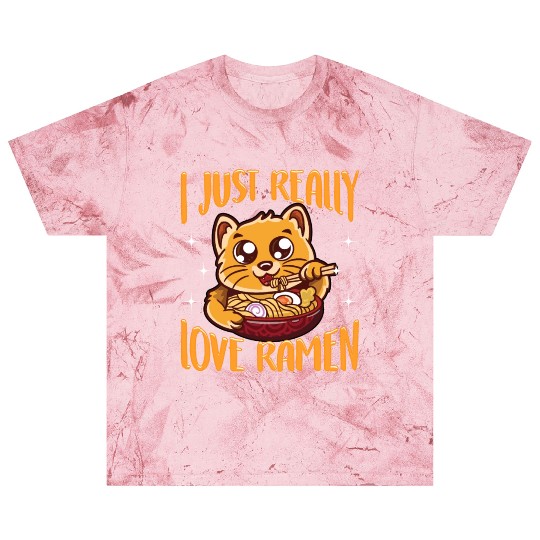 Cute & Funny I Just Really Love Ramen Anime Cat Blast T Shirts