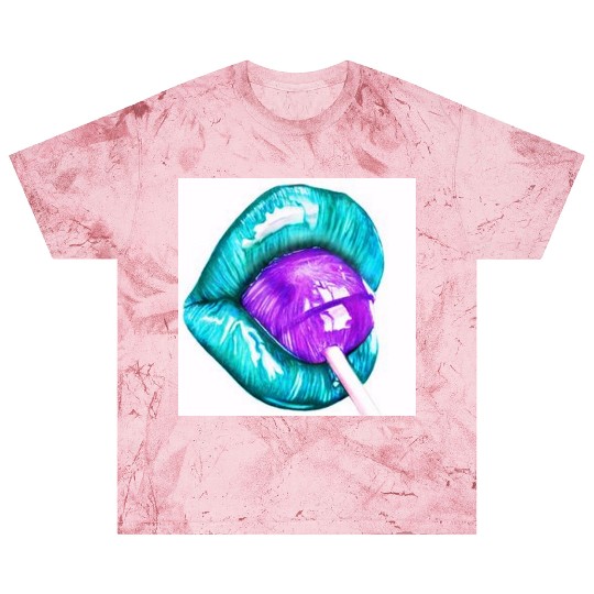 GREEN LIPS AN LOLLIPOP Blast T Shirts