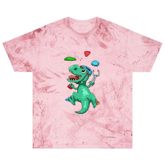 Funny T-Rex Bouldering and Rock Climbing Gift Blast T Shirts