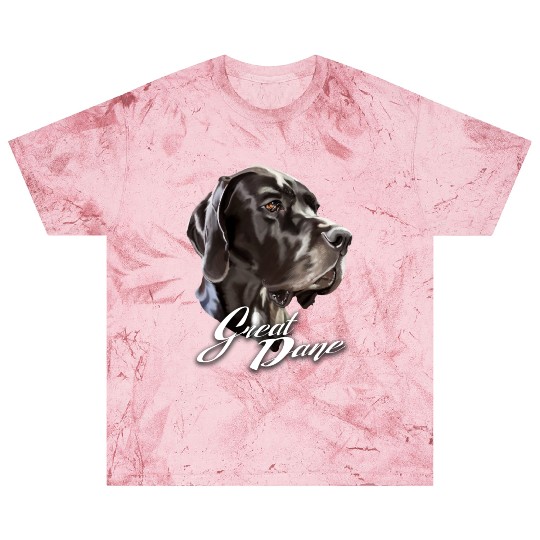 Serious Face Black Great Dane Dog Blast T Shirts