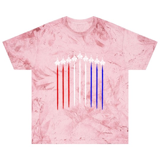 F-22 Raptor Squadron USA Contrail American Flagf22 Blast T Shirts