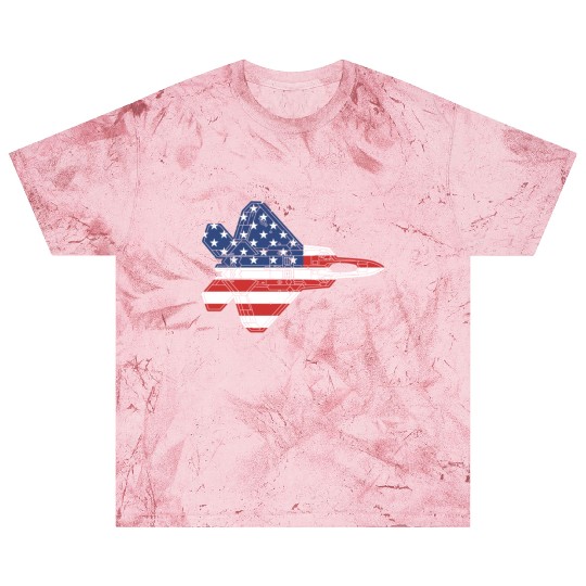 F-22 Raptor Fighter Jet Airplane American Flag F22 Blast T Shirts