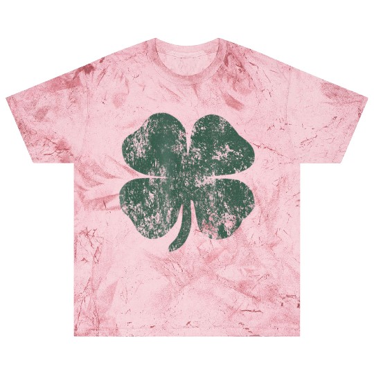 Distressed Shamrock Blast T Shirts St Patricks Day Green