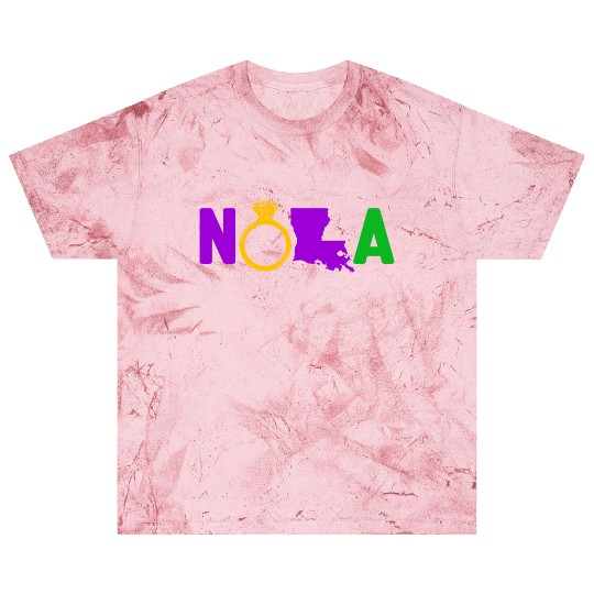 New Orleans Bachelorette Party Map Mardi Gras Blast T Shirts