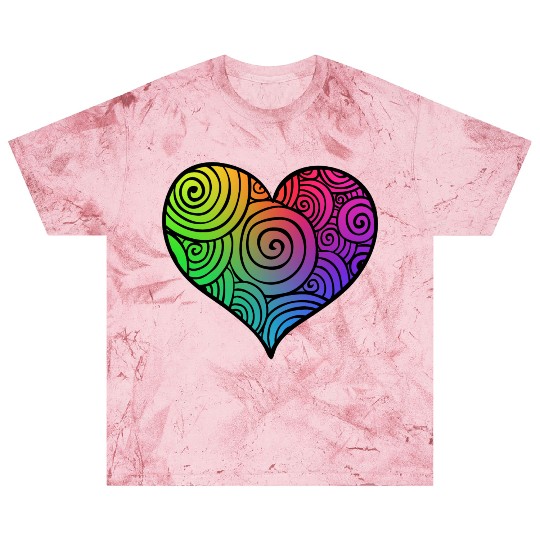 Heart colorful Blast T Shirts