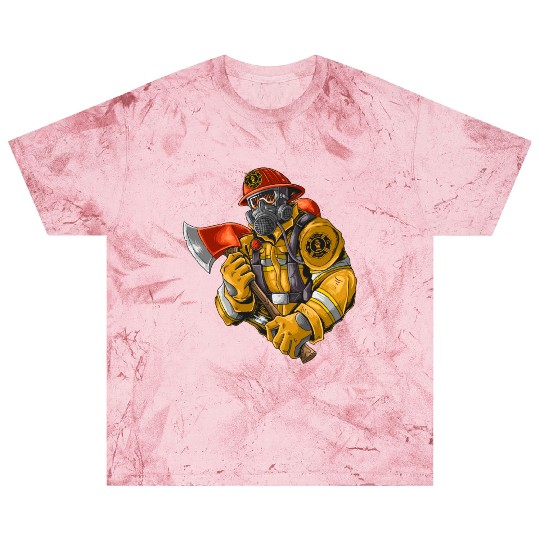 firefighter fire brigade fire station blueish use Blast T Shirts