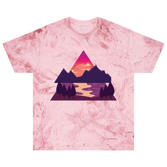 Purple Triangle Blast T Shirts
