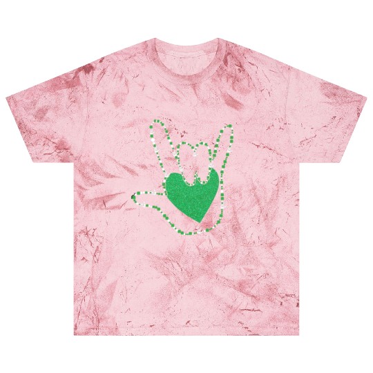 Shamrock I Love You Hands Sign Language ASL Patric Blast T Shirts