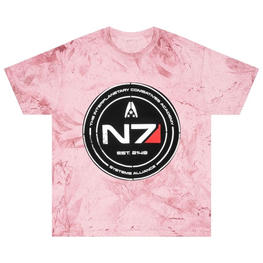 N7 Mass Effect Commander Shepherd Blast T Shirts