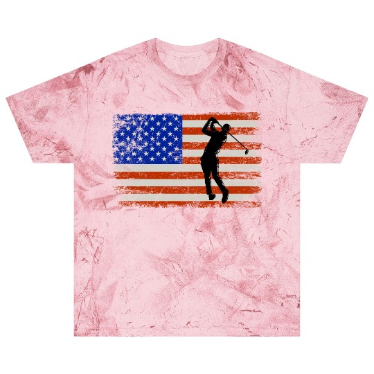 4th of July Golf American Flag Patriotic Blast T Shirts