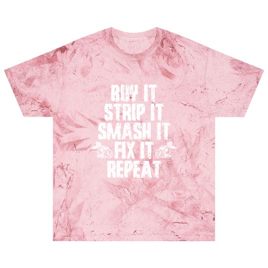 Buy Strip Smash Fix Repeat Demolition Derby Car Blast T Shirts