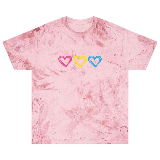 LGBTQ Gift Pink Yellow Blue Hearts Love is Love Blast T Shirts