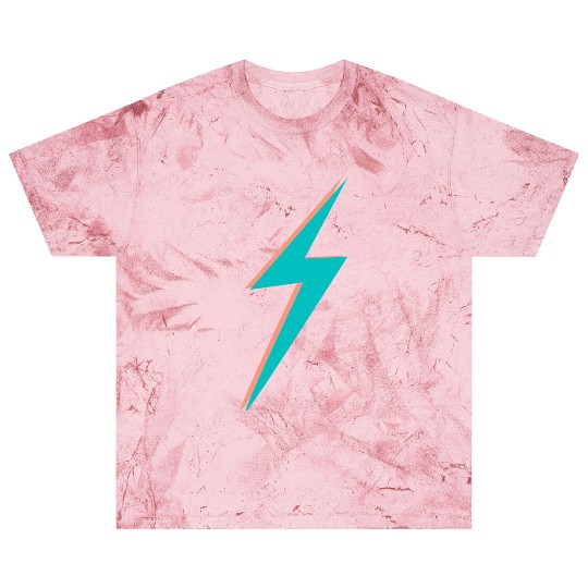 double Lightning Bolt Pink And Blue Blast T Shirts