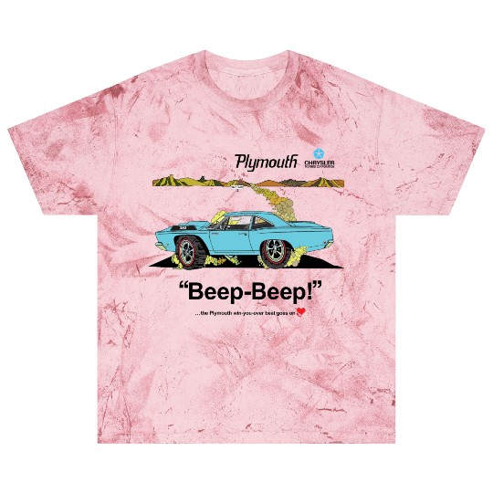 1968 Plymouth Road Runner Salt Flats Light Blue Blast T Shirts