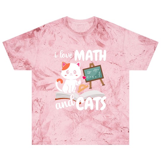 I Love Math And Cats Mathematics Blast T Shirts