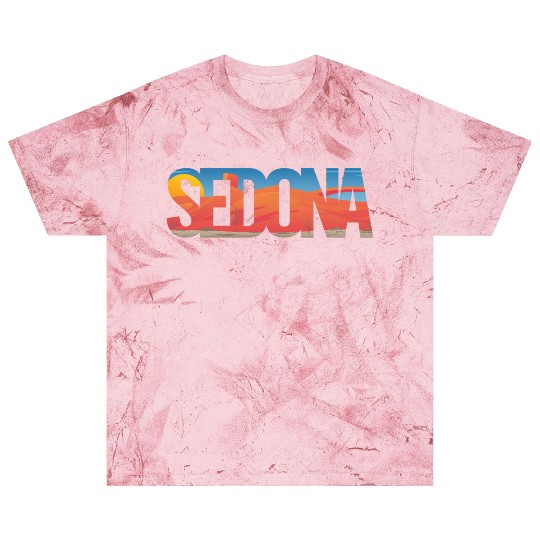 Sedona Arizonna Scenic Typography Blast T Shirts