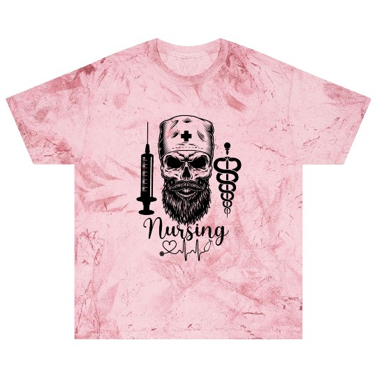 Nurse Sugar Skull Halloween Day Of The Dead Blast T Shirts