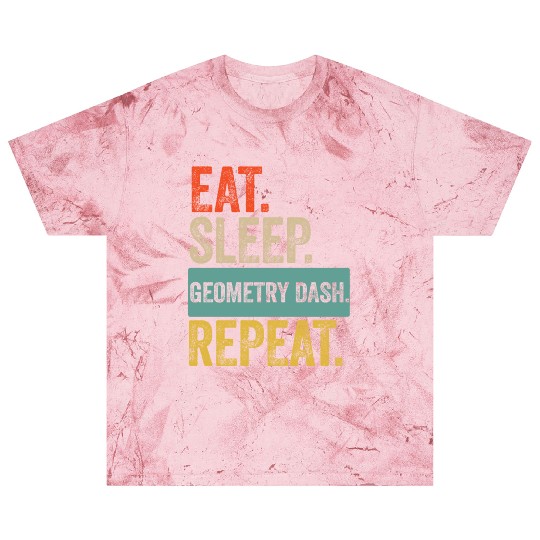 Eat sleep geometry dash repeat retro vintage Blast T Shirts